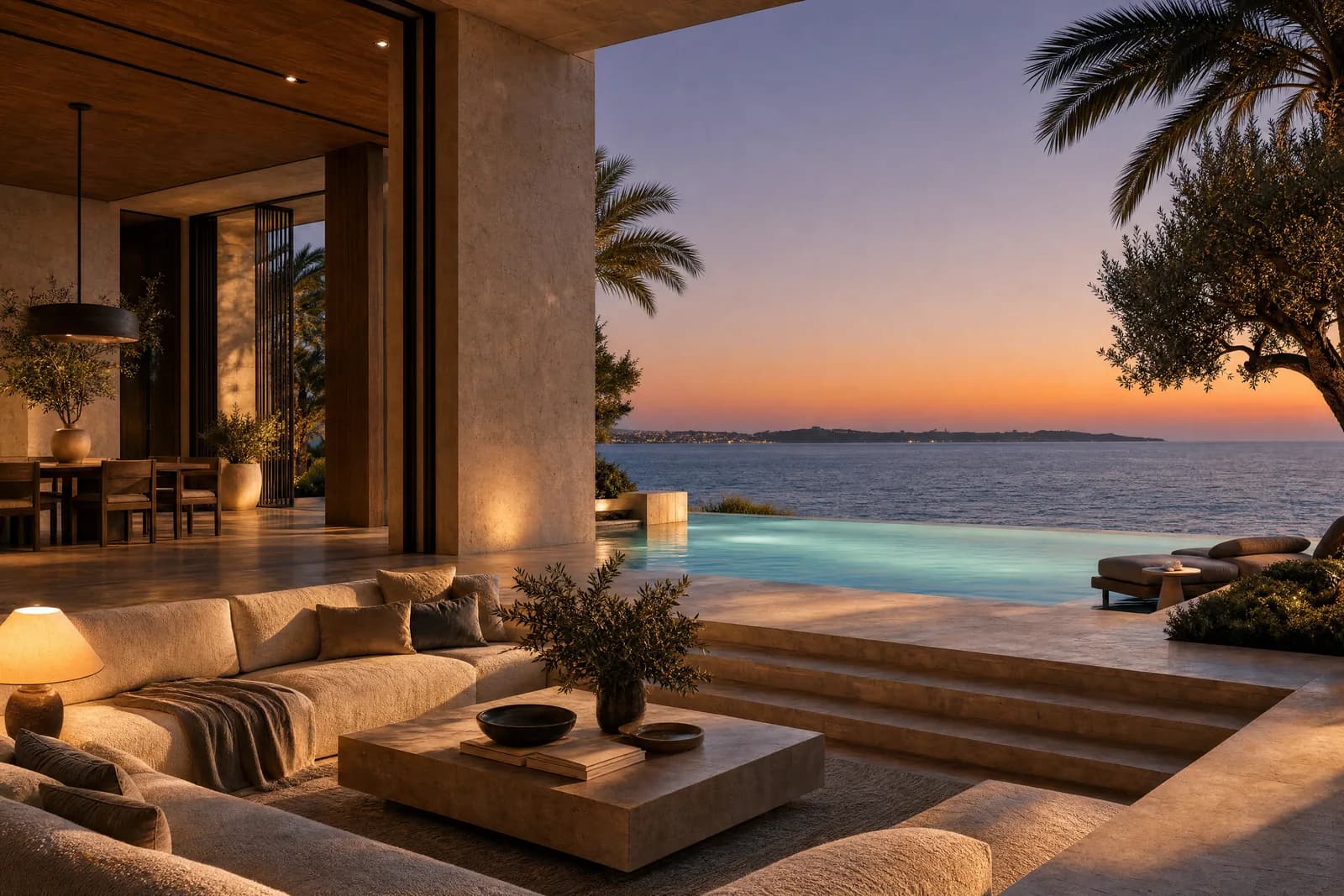 A waterfront residence presented in a bespoke Closer sales environment.
